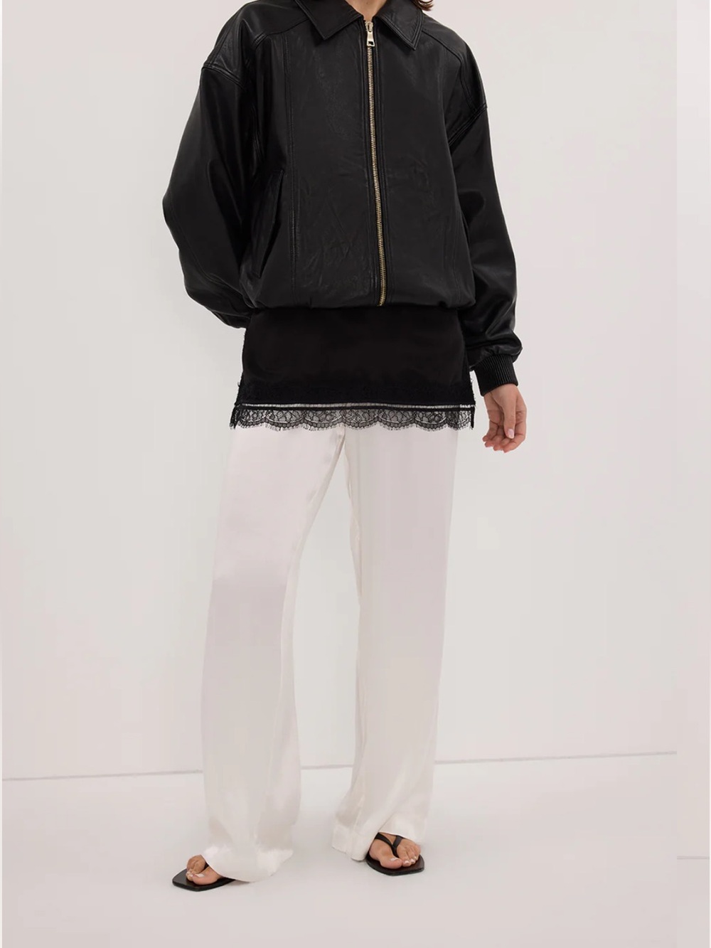 DISSH Monica White Satin Pants